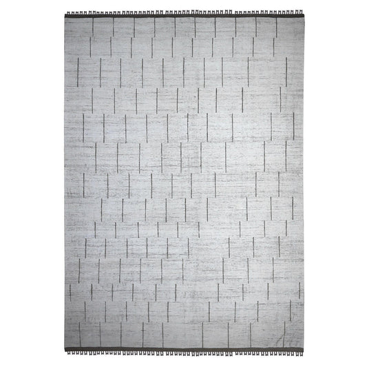 Tribal & Geometric Wool Hand Knotted Rug Ivory No Border 11.11X16.2 -O089193