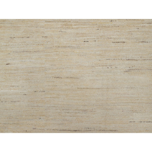 Modern and Contemporary Wool Hand Knotted Rug Ivory 6.0x11.10 -O091298