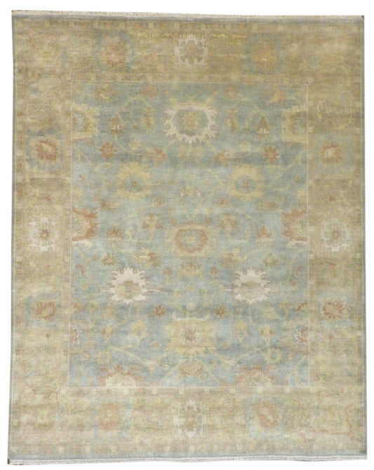 Turk Oushak Natural-dye 8'0"x10'0" Hand-knotted Rug -w1005 w1005 physical All Rugs New