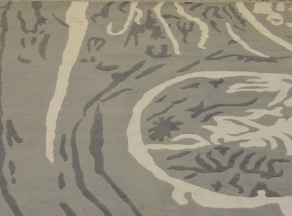 Modern Art Deco Design 7'0"x10'0" Hand-knotted Rug -w1025