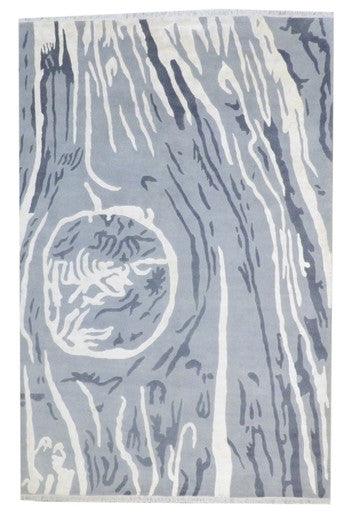 Modern Art Deco Design 7'0"x10'0" Hand-knotted Rug -w1025