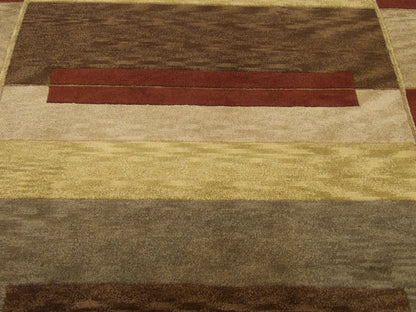 Modern Geometrical Design 8'0"x10'0" Hand-knotted Rug -W1034