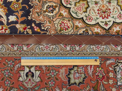 Fine Persian Qum 7'0"x10'0" Hand-knotted Rug -w1043