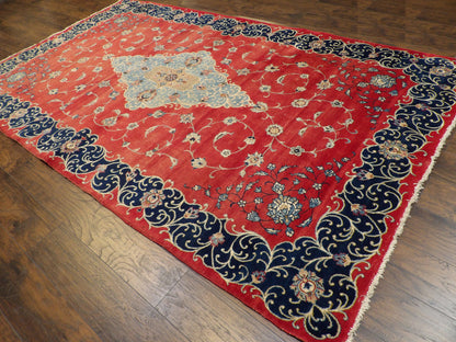 Fine Persian Tabriz 7'0"x10'0" Hand-knotted Rug -w1044