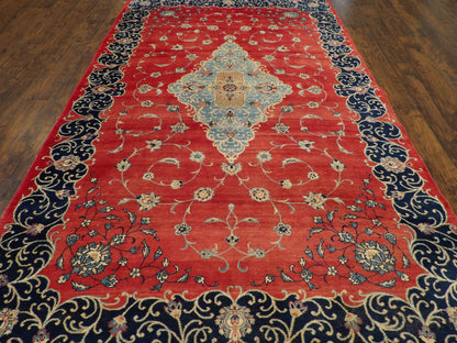 Fine Persian Tabriz 7'0"x10'0" Hand-knotted Rug -w1044