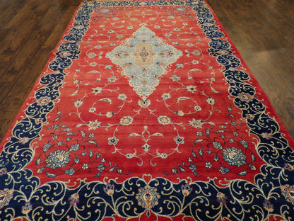 Fine Persian Tabriz 7'0"x10'0" Hand-knotted Rug -w1044