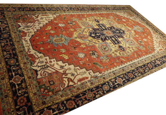 Tribal Sherapi 14 x 24 Hand knotted Rug - w1142