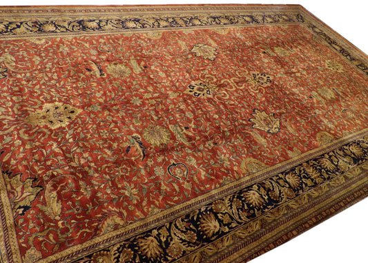 Fine Persian Farhan 14'0'' x 24' Hand knotted Rug - w1143