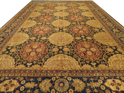 Agra Ziegler Antique Wash Hand knotted Wool Rug 11'11" x 18'1" - W1156