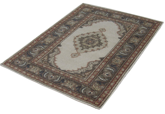Antique Oushak 3'0"x5'.0" Hand-knotted Rug -w118