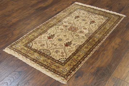 Fine Persian Kashan 3'0"x5'0" Hand-knotted Rug -w123