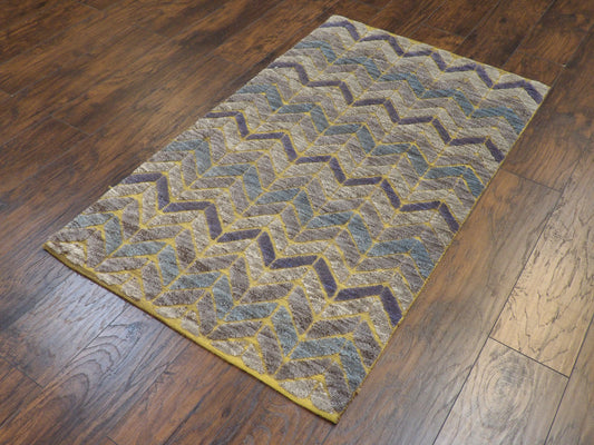 Moroccan Design Hand knotted Rug 3 x 5 - w154