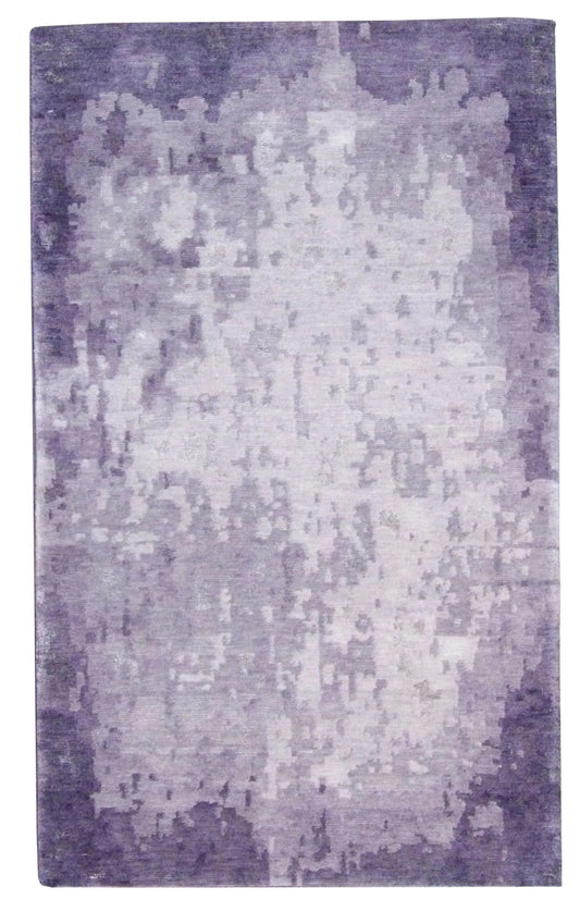 Modern Abstract 3'0"x5'0" Hand-knotted Rug -w164