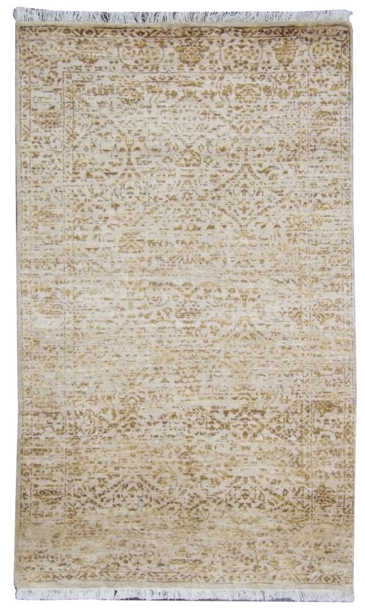 Modern Broken 3'0"x5'0" Hand-knotted Rug -w192