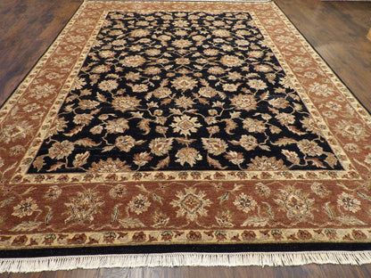 Agra Chobie Ziegler Hand knotted Wool Rug 9'0" x 12'0" - w240