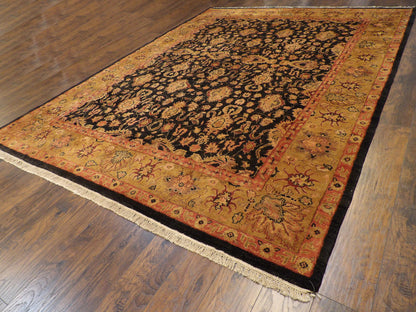 Fine Jaipur Kashan Thick Pile 9'0"x12'0" Hand-knotted Rug -w276