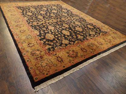 Fine Jaipur Kashan Thick Pile 9'0"x12'0" Hand-knotted Rug -w276