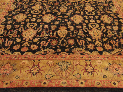 Fine Jaipur Kashan Thick Pile 9'0"x12'0" Hand-knotted Rug -w276