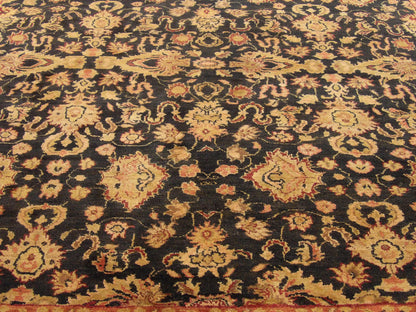 Fine Jaipur Kashan Thick Pile 9'0"x12'0" Hand-knotted Rug -w276