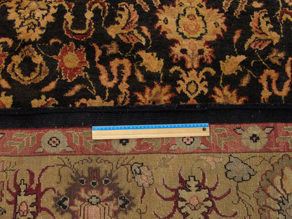 Fine Jaipur Kashan Thick Pile 9'0"x12'0" Hand-knotted Rug -w276