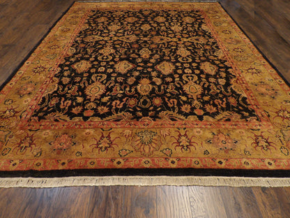 Fine Jaipur Kashan Thick Pile 9'0"x12'0" Hand-knotted Rug -w276