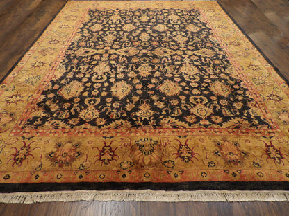 Fine Jaipur Kashan Thick Pile 9'0"x12'0" Hand-knotted Rug -w276