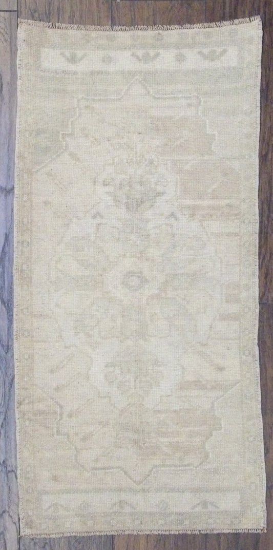 Vintage Turk Anatolian Antique Yastik 2' x 3' Hand-knotted Rug - W322 w322 physical All Rugs New