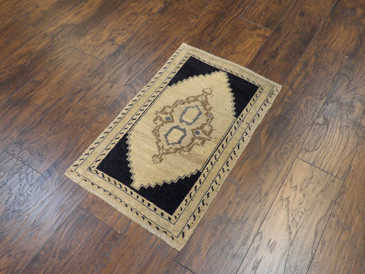 Vintage Turk Anatolian Antique Yastik 2' x 3' Hand-knotted Rug - W325