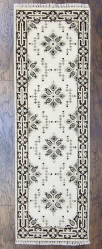 Tribal Heriz 2'6"x8'0" Hand-knotted Rug -w411