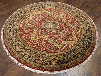 Fine Persian Tabriz 6'0"x6'0" Hand-knotted Rug -w459