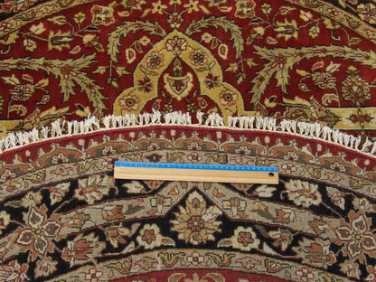 Fine Persian Tabriz 6'0"x6'0" Hand-knotted Rug -w459