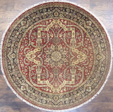 Fine Persian Tabriz 6'0"x6'0" Hand-knotted Rug -w459