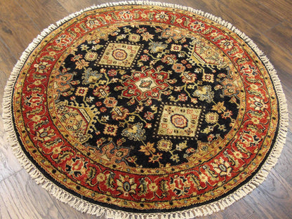 Tribal Fine Sherapi 4'0"x4'0" Hand-knotted Rug -w476