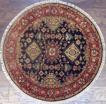 Tribal Fine Sherapi 4'0"x4'0" Hand-knotted Rug -w476