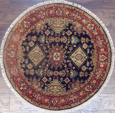 Tribal Fine Sherapi 4'0"x4'0" Hand-knotted Rug -w476