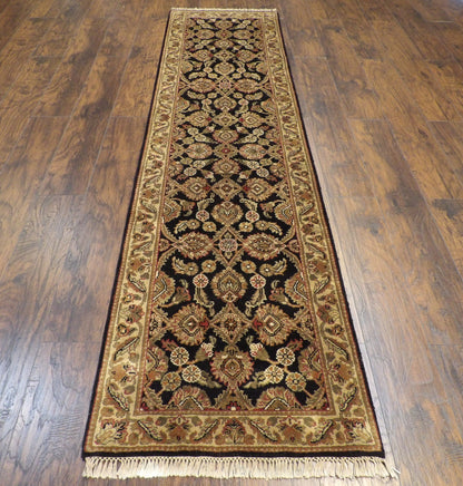 Jaipur Kashan Antique Wash 2'6"x10'0" Hand-knotted Rug -w574