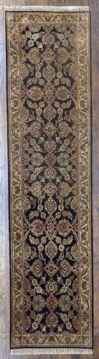 Jaipur Kashan Antique Wash 2'6"x10'0" Hand-knotted Rug -w574