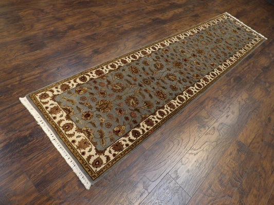 Jaipur Kashan 2'6"x10'0" Hand-knotted Rug -w610