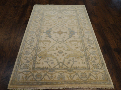 Turk Oushak Antique Wash 4'0"x6'0" Hand-knotted Rug -w661