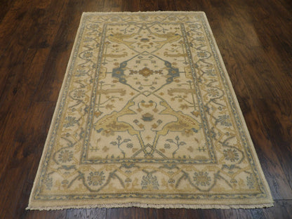 Turk Oushak Antique Wash 4'0"x6'0" Hand-knotted Rug -w661