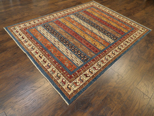 Fine Tribal Khorasin Natural-dye 5'0"x8'0" Hand-knotted Rug -W799