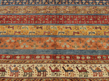 Fine Tribal Khorasin Natural-dye 5'0"x8'0" Hand-knotted Rug -W799