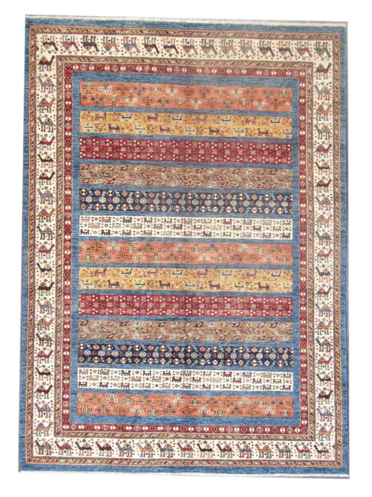Fine Tribal Khorasin Natural-dye 5'0"x8'0" Hand-knotted Rug -W799