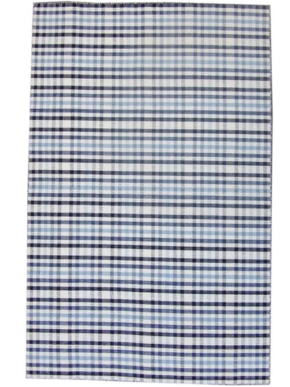 Coastal Flat-Weave Indoor/Outdoor Beach 5'0"x8'0" Hand-knotted Rug -W808