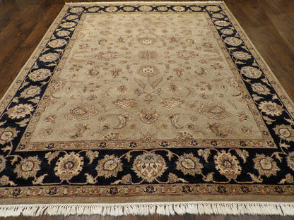 Agra Chobie Antique Wash  8'0" x 10'0"  Hand knotted Wool Rug - w963