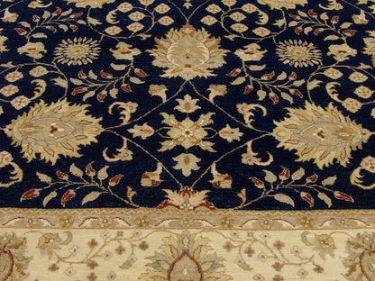 Agra Chobie Antique Wash 8'0" x 10'1" Hand knotted Wool Rug - w997