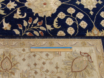 Agra Chobie Antique Wash 8'0" x 10'1" Hand knotted Wool Rug - w997