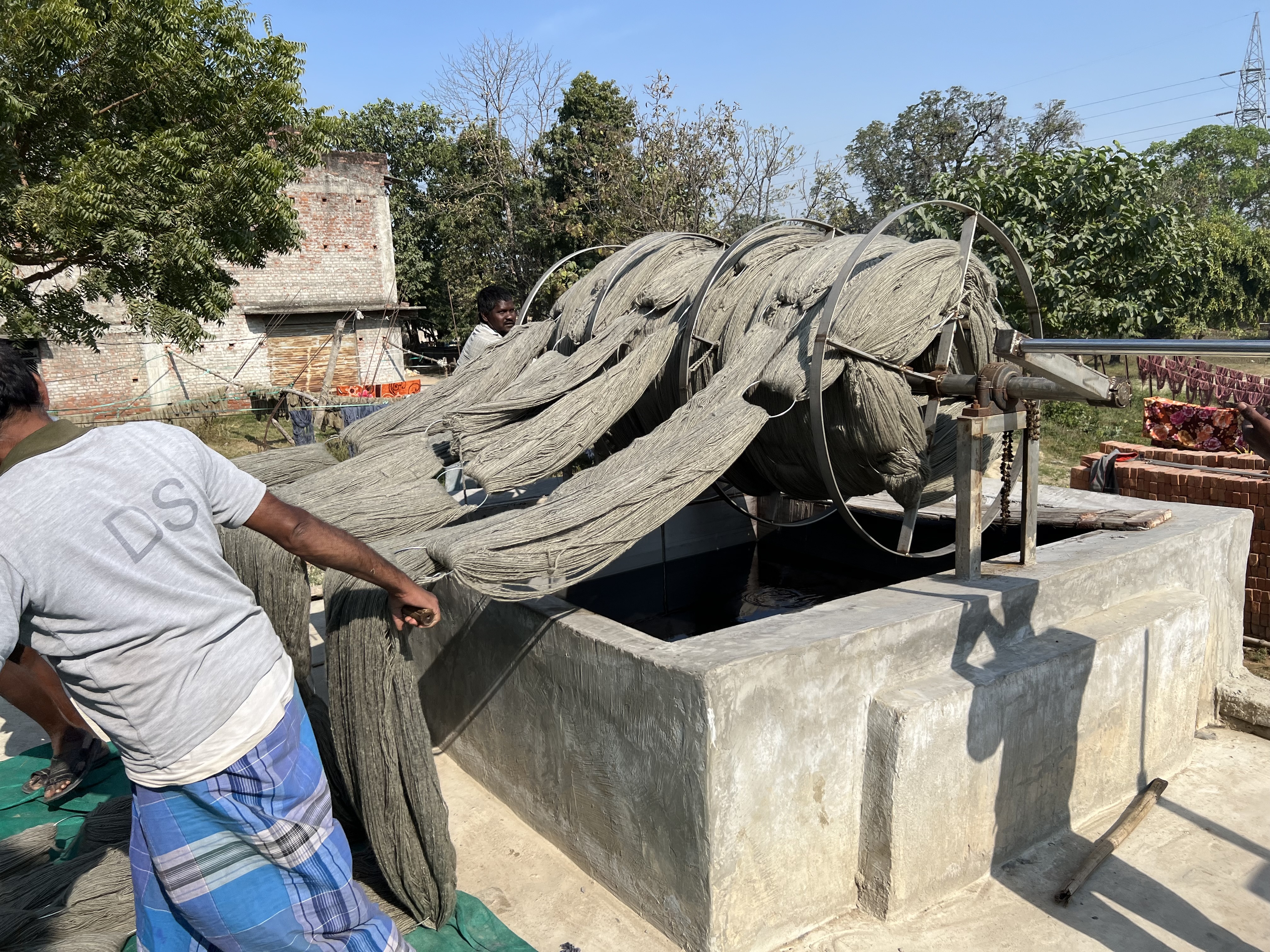 Wool Dying Process